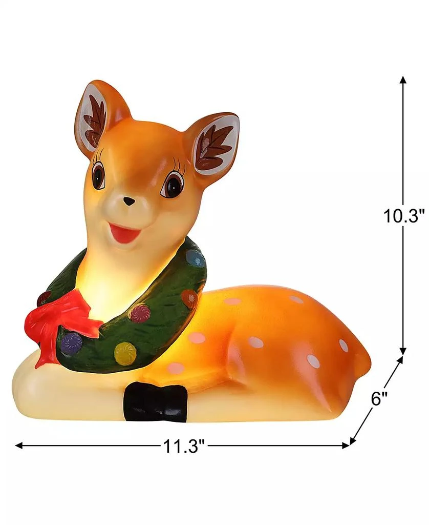 Mr. Christmas Nostalgic Blow Mold Figure - 10" Reindeer 5