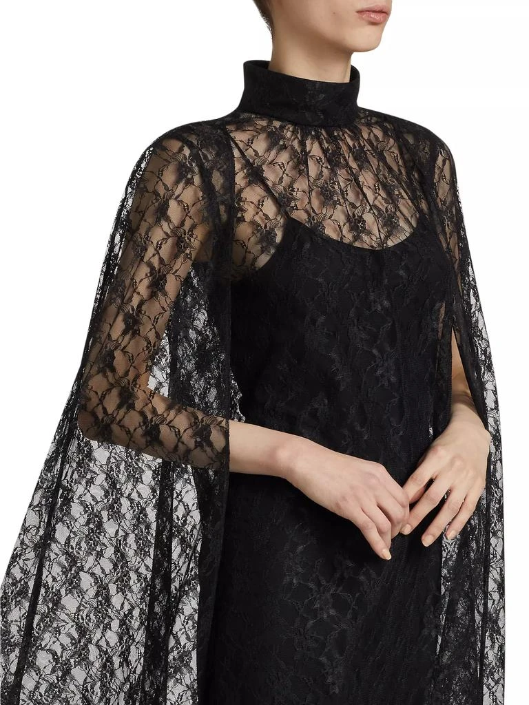Rodarte Floral Lace Cape Minidress 6