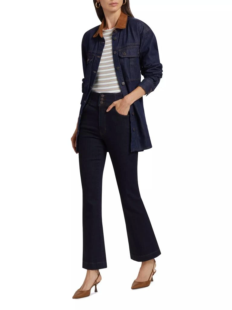 VERONICA BEARD Carson High-Rise Stretch Flare Jeans 2