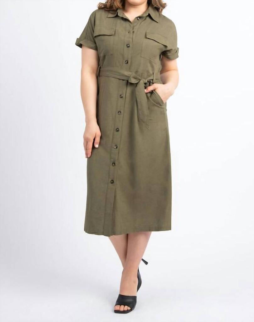 Papillon Callie Mid-Length Utility Shirtdress
