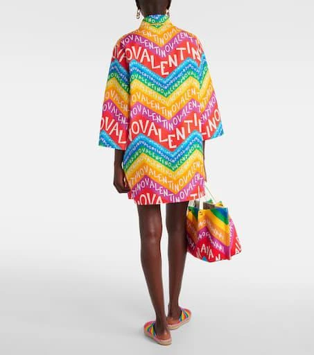 Valentino Logo cotton shirt dress 3