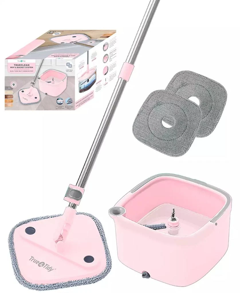 True & Tidy True Clean Spin Mop and Bucket System 1
