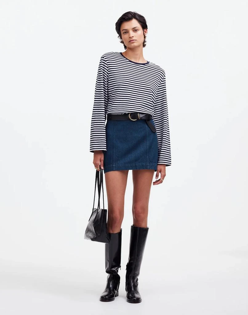 Madewell Denim Seamed Mini Skirt in Maytown Wash 1