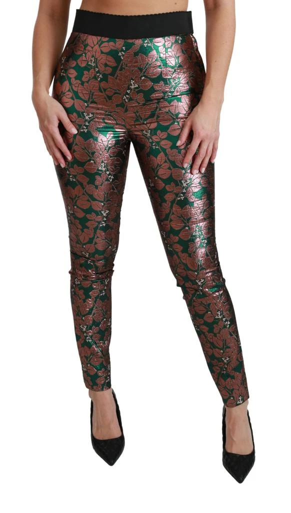 Dolce 
Gabbana gold Leaf Tights Skinny Women
s Pants 2