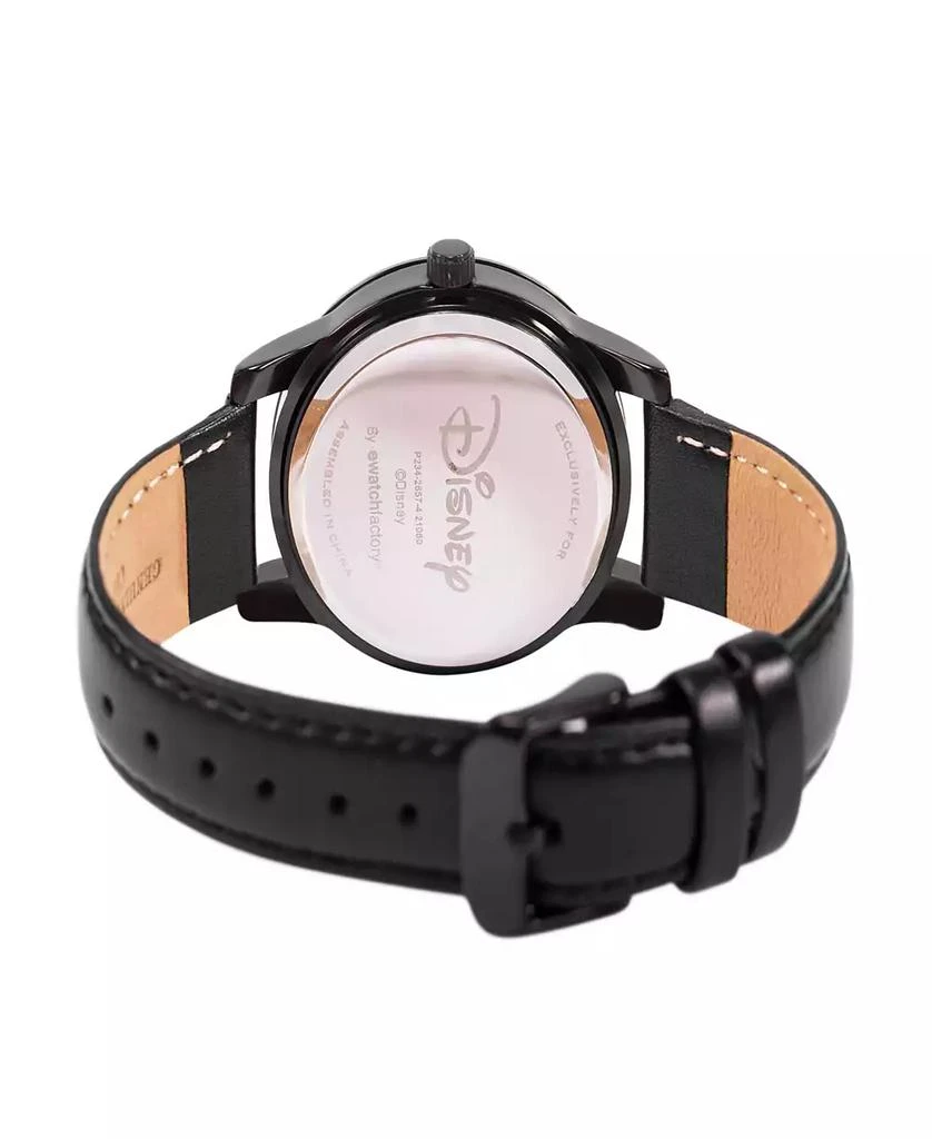 ewatchfactory Women's Disney Cruella Alloy Black Leather Strap Watch 38mm 2