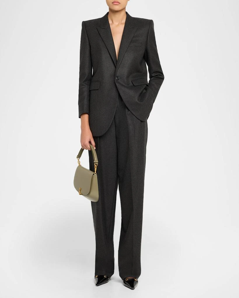 Yves Saint Laurent YSL Monogram Phone Holder Crossbody Bag in Leather 6