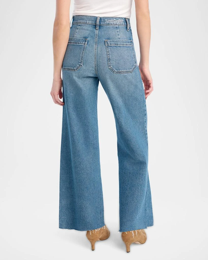 Favorite Daughter The Mischa Shortie High-Rise Wide-Leg Jeans 3