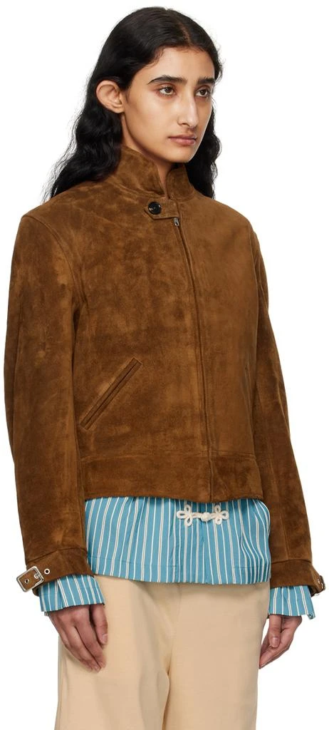 BODE Brown Howard Leather Jacket 2