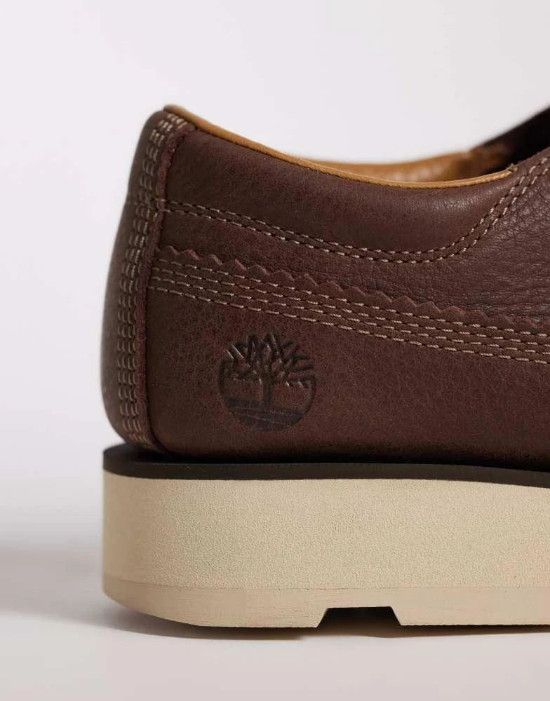 Timberland Timberland Britton Mills lace up shoe in dark brown full grain 4