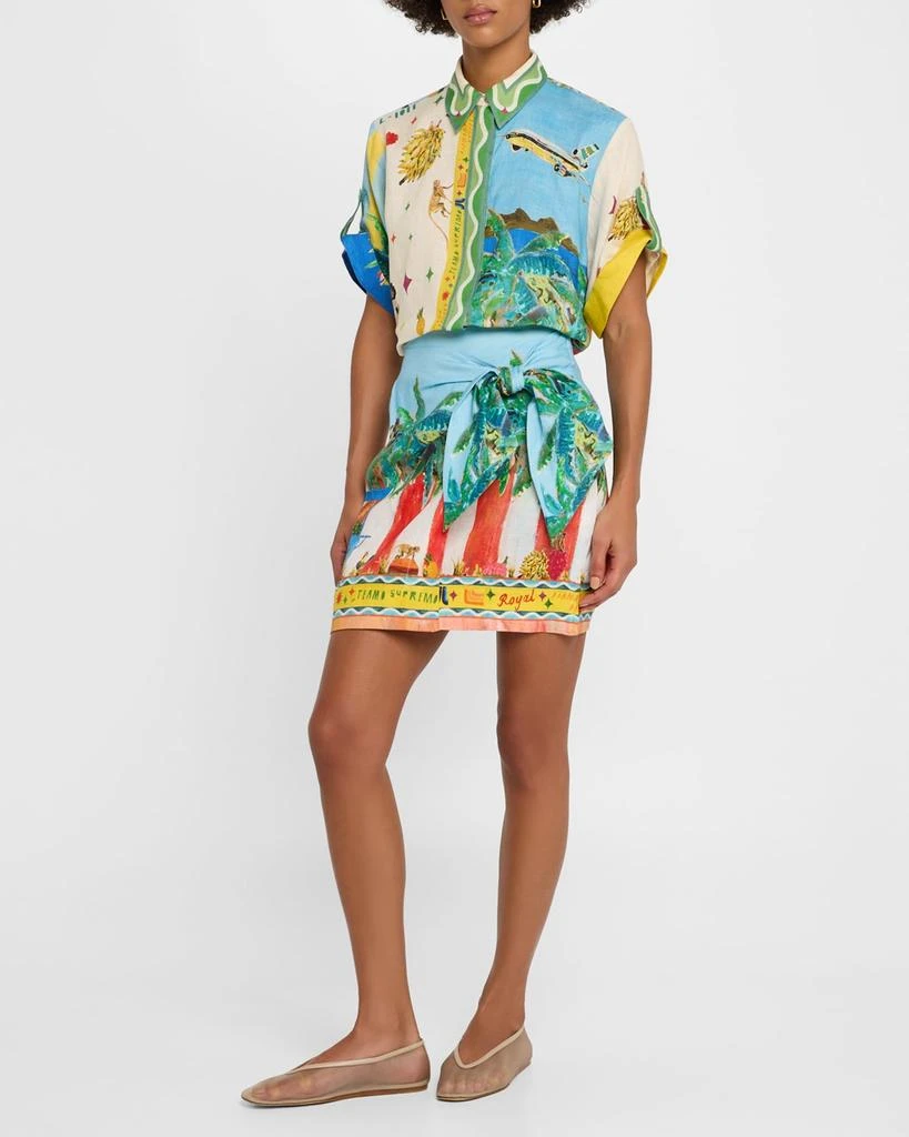 ALEMAIS All Aboard Wrap Mini Skirt 2