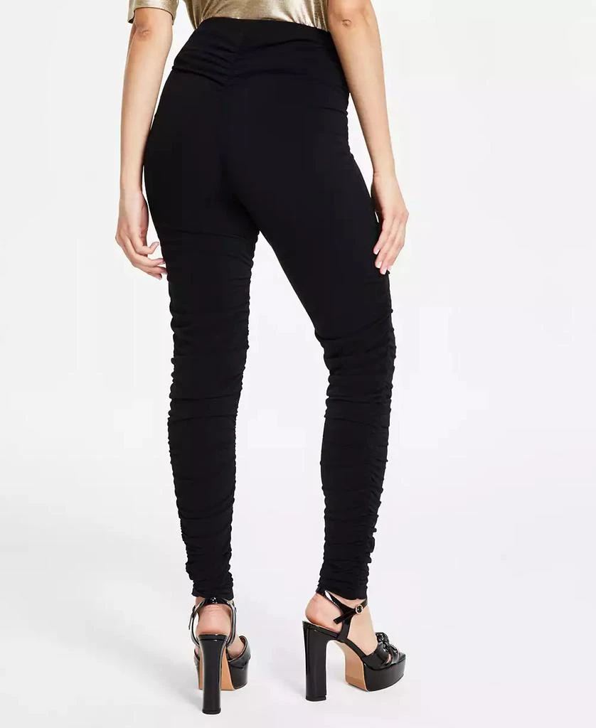 Bar III Women's Ruched Mid-Rise Leggings, Created for Macy's 2