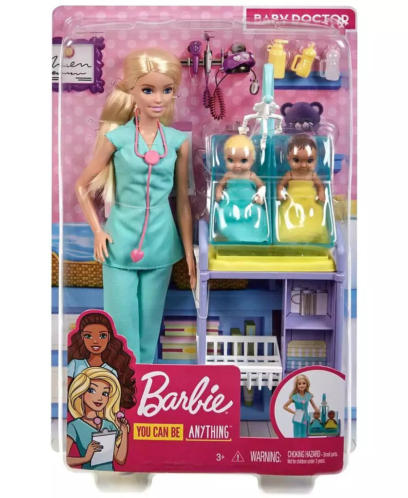 Barbie You Can Be Anything Baby Doctor Blonde Doll and Playset 6