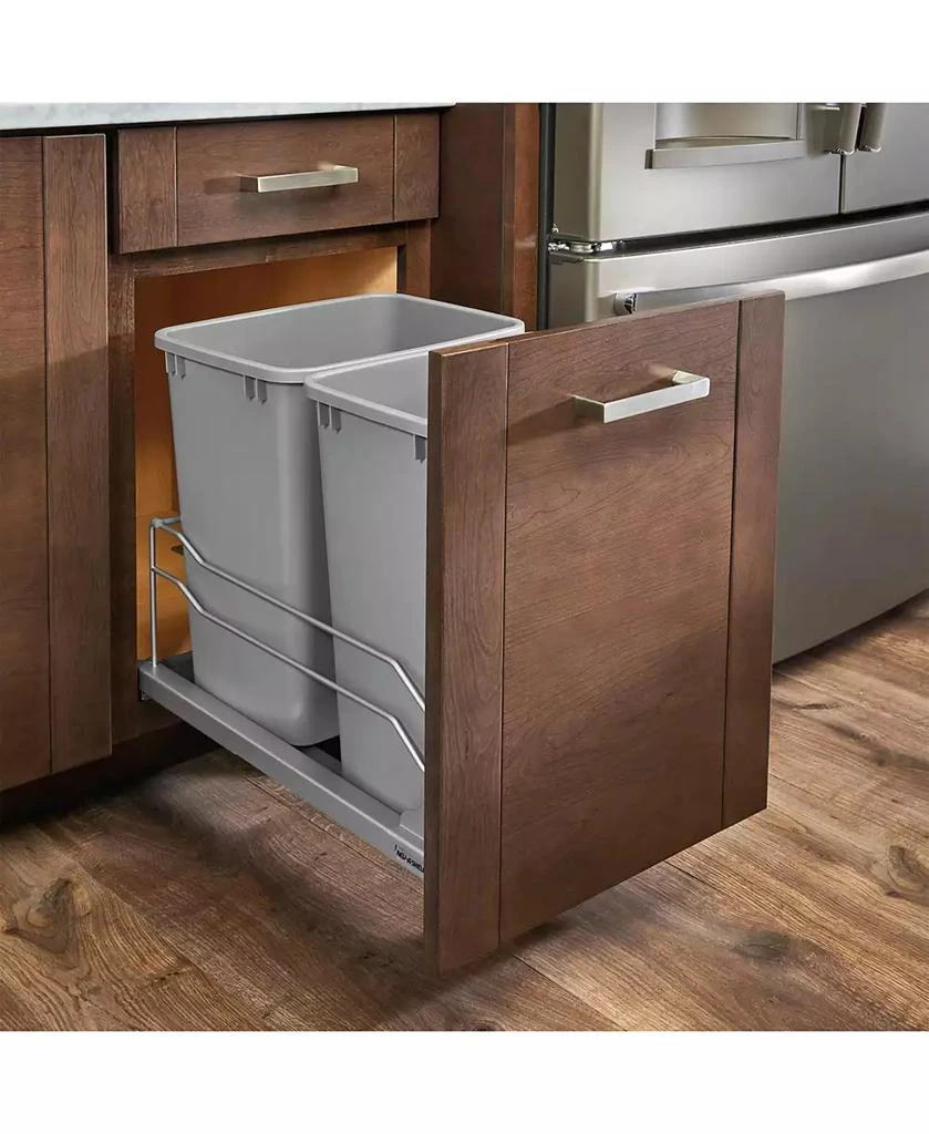 Rev-A-Shelf Double Pullout Trash Can 27 qt. with Soft-close, 53WC-1527SCDM-217 5