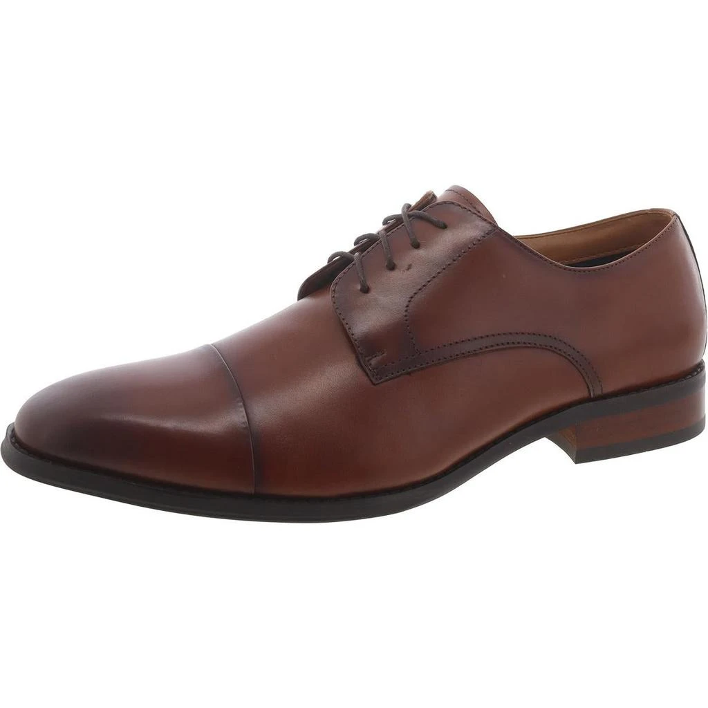 Steve Madden Plot Mens Leather Lace-Up Derby Shoes 1