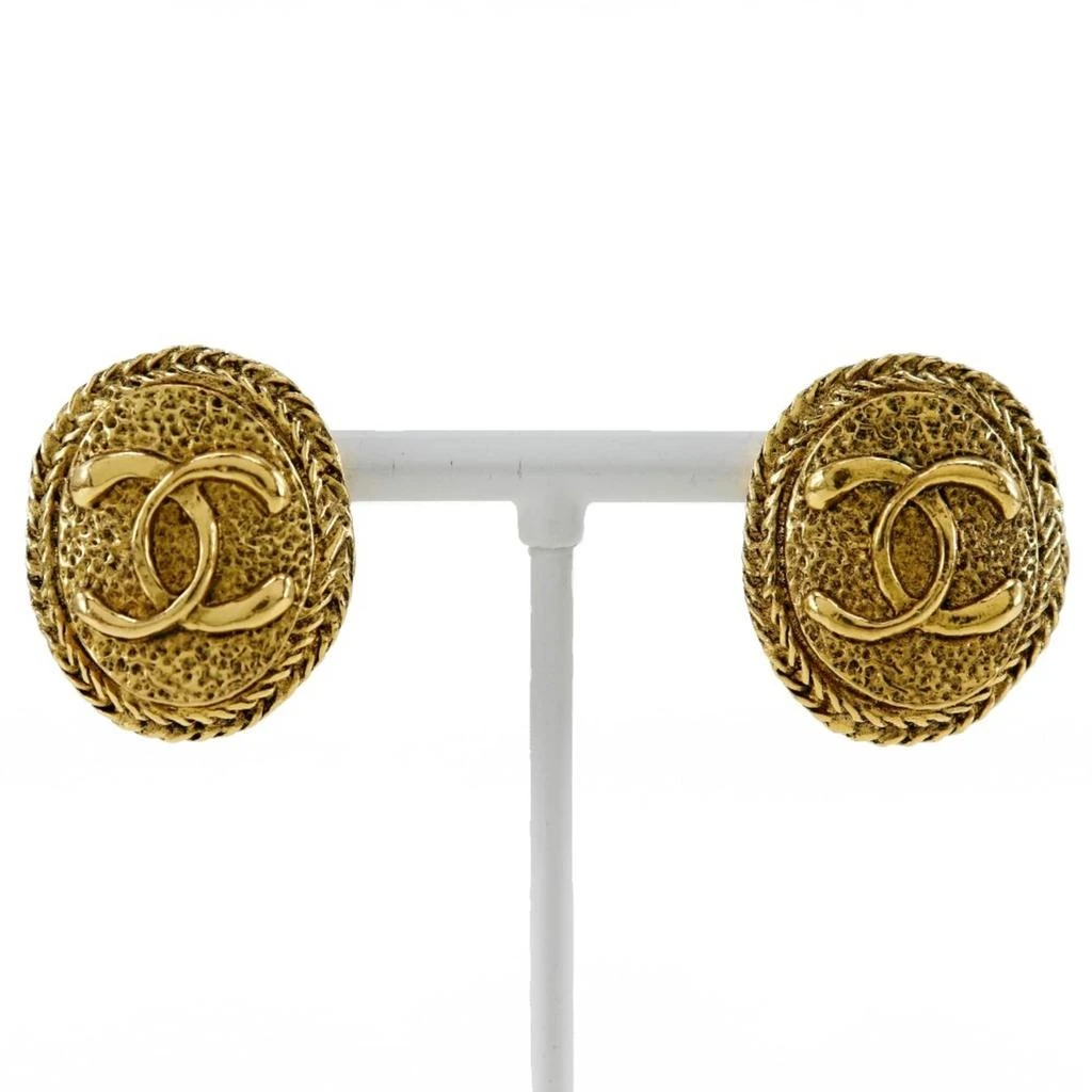 Chanel Plating Clip Earrings (Pre-Owned)