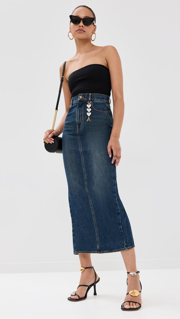AREA Zip Slit Midi Skirt - Dresses & Skirts - Compare Prices