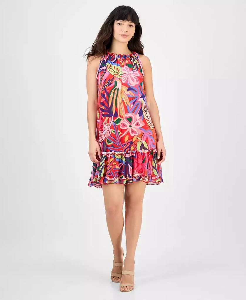 knee length dresses for ladies Unique Vintage Hot Pink Garden State Mesh Dress