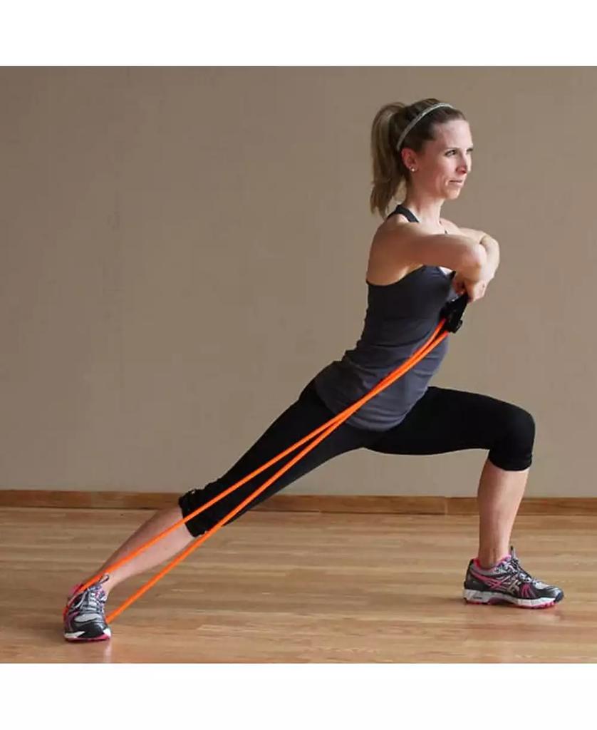 Prism Fitness 400-150-031-1 Smart Necessity Resistance Band Exercise Mat Bundle