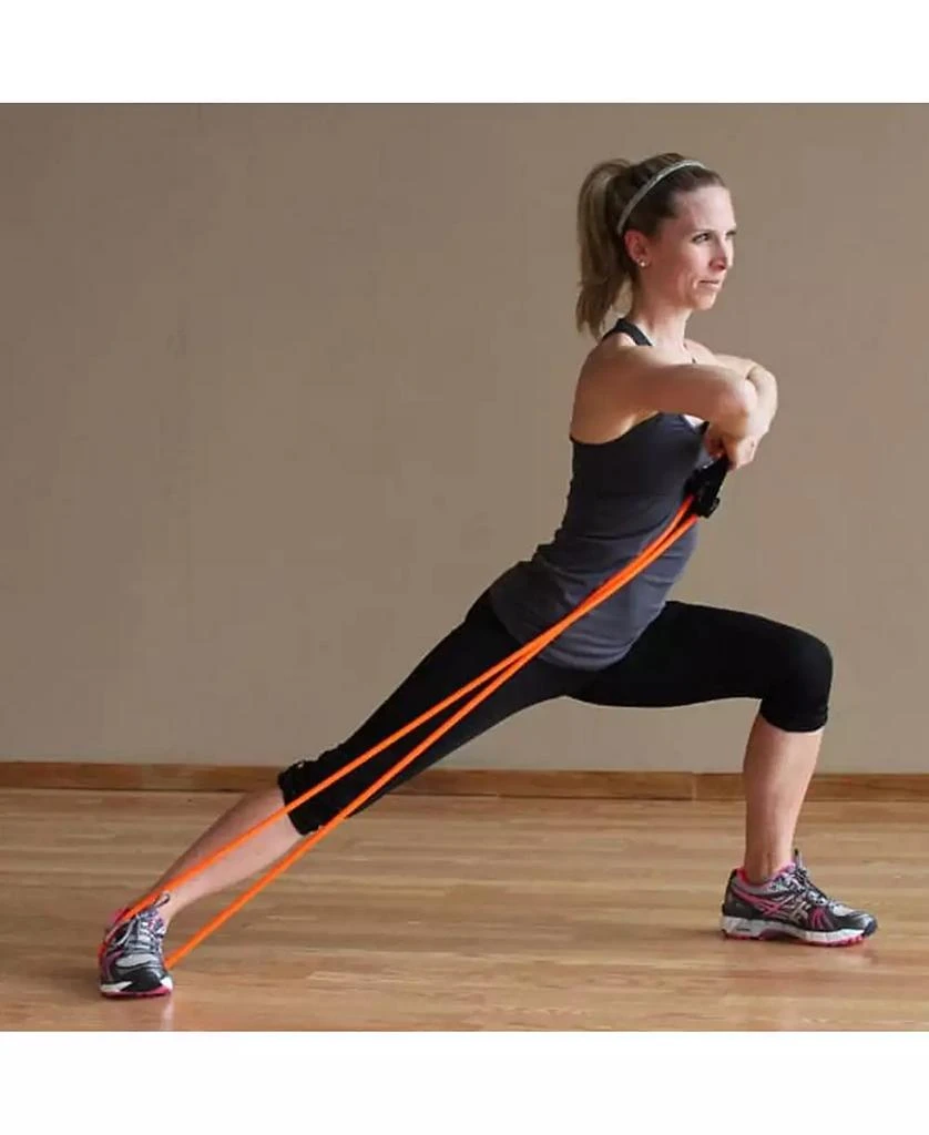 Prism Fitness 400-150-031-1 Smart Necessity Resistance Band Exercise Mat Bundle 1