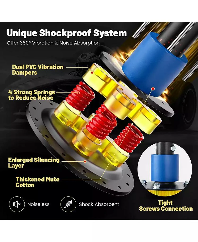 GOUUN Freestanding Punching Bag Kickboxing Bag with Stand and Suction Cup Base 5