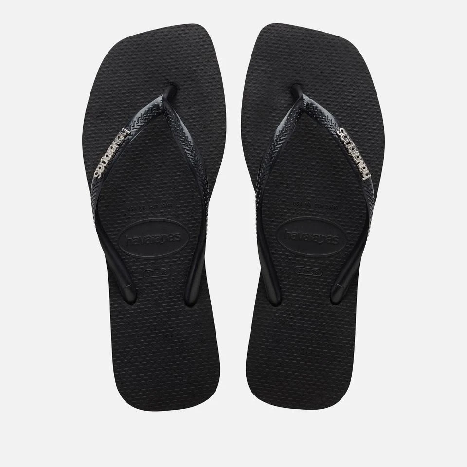 Havaianas HAVAIANAS WOMEN'S SLIM SQUARE RUBBER FLIP FLOPS 1