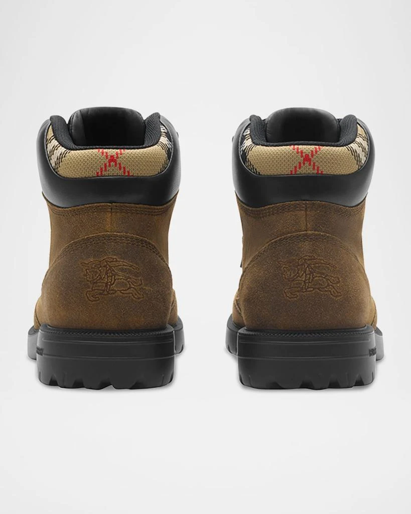 Burberry Men
s Moor Suede Lace-Up Boots 4