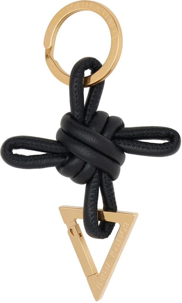 Bottega Veneta Black Triangle Keychain 1