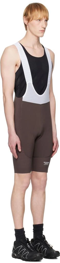 Pas Normal Studios Brown & White Mechanism Pro Bib Shorts 2