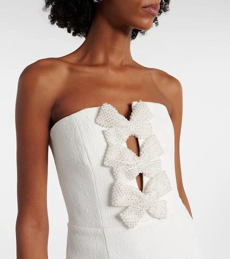 REBECCA VALLANCE Alicia recut embellished bustier dress 4