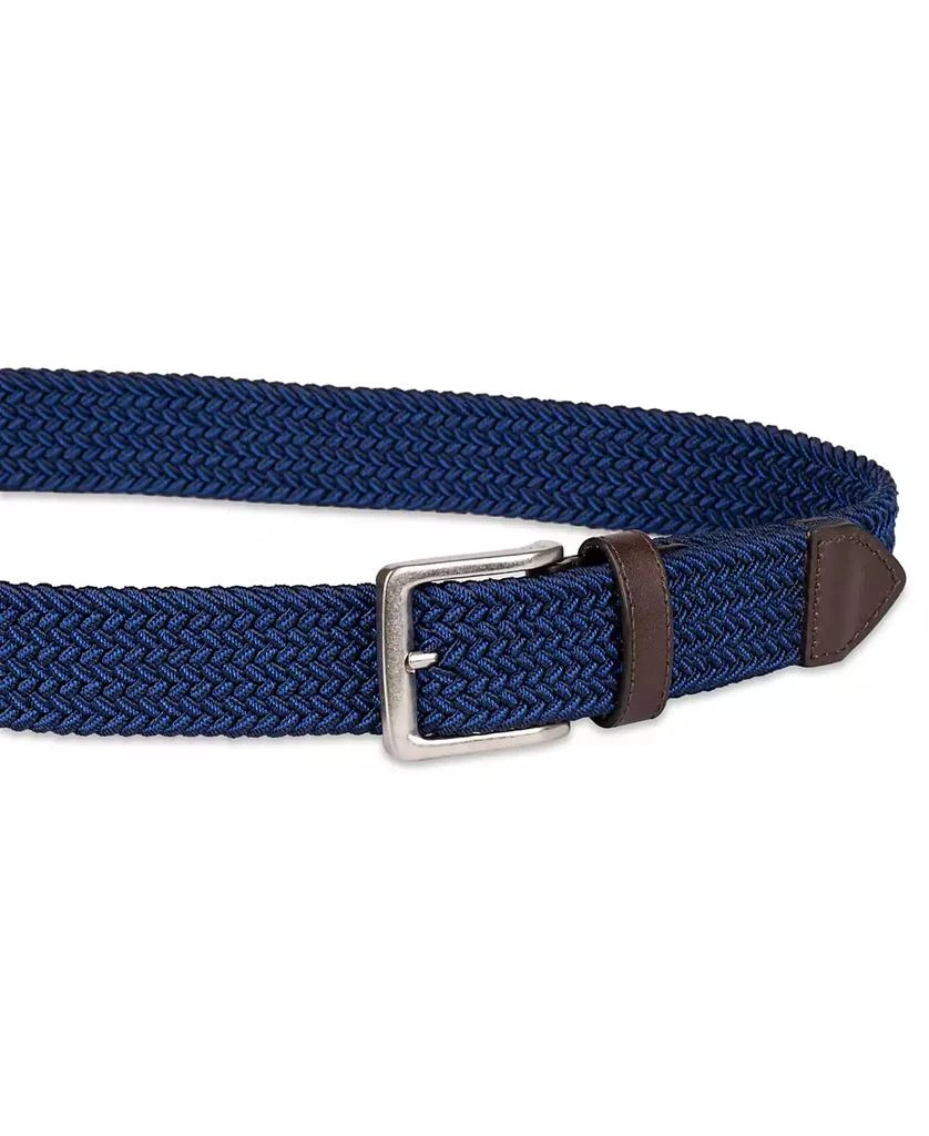 Tommy Bahama Men's Two-Tone Stretch Braided Web Belt 3