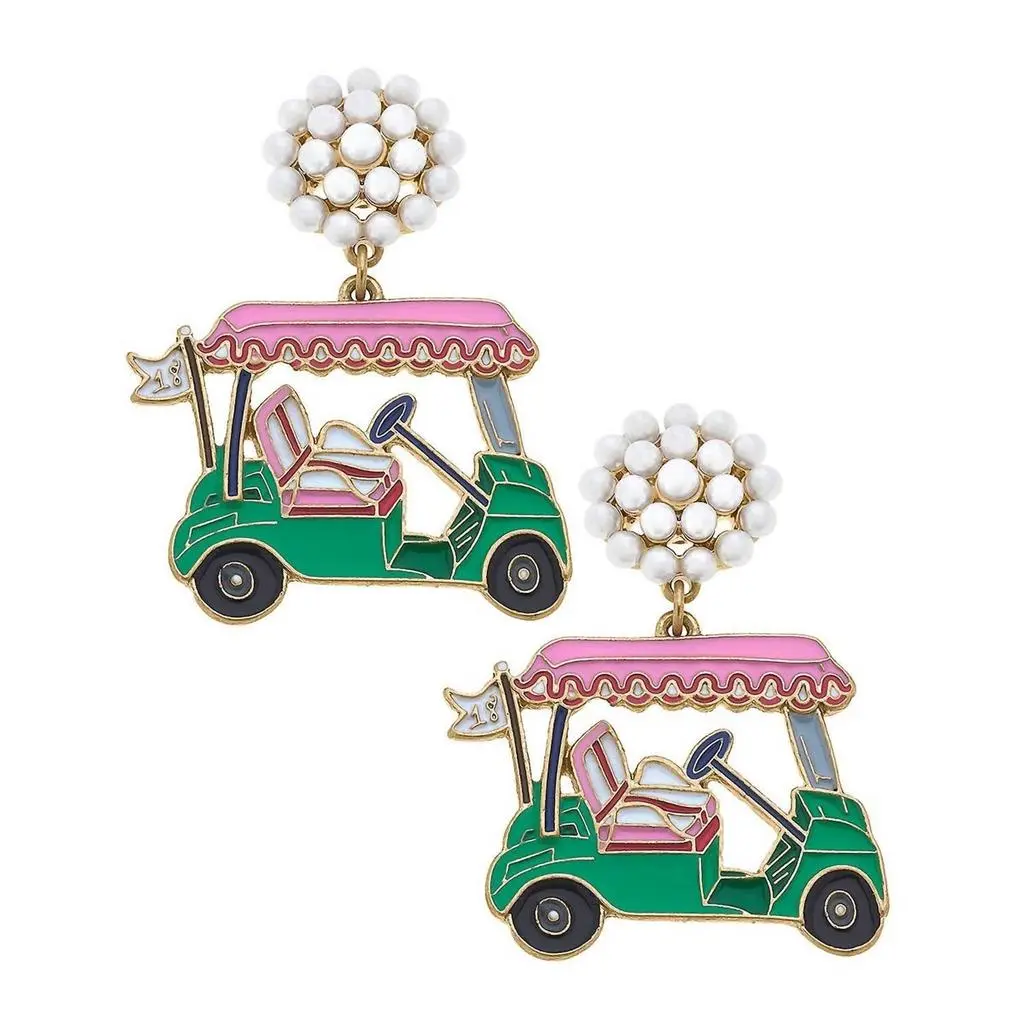 CANVAS Style Canvas Style - Women's 19th Hole Golf Cart Earrings