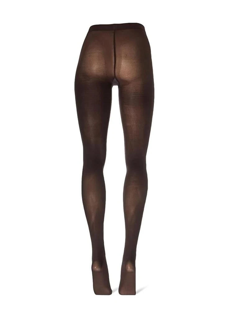 Hue Women's Opaque Sheer To Waist Tight In Espresso 3