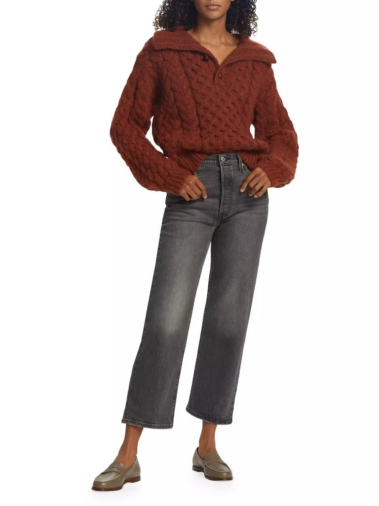 DÔEN Nuage Cable-Knit Alpaca-Wool Sweater 2