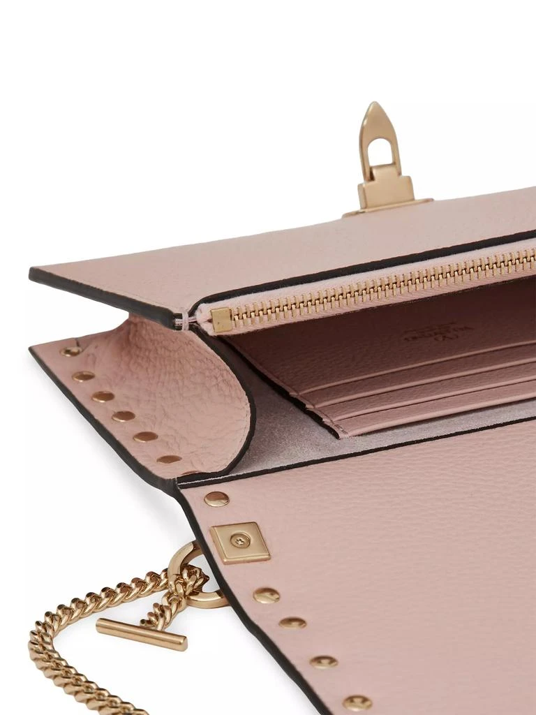 Valentino Grainy Calfskin Pouch With Rockstud Chain 7