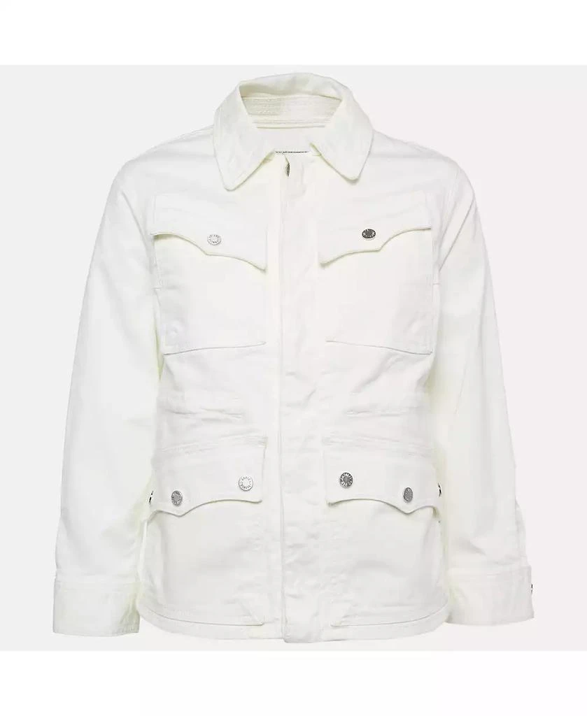 Pre-Owned Zadig 
Voltaire Women
s White Denim Button Front Kimi Jacket