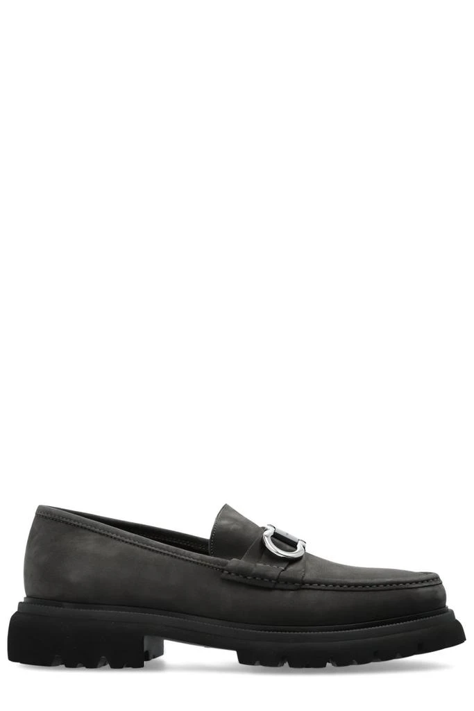 Salvatore Ferragamo Ferragamo Logo Buckle Loafers from Cettire