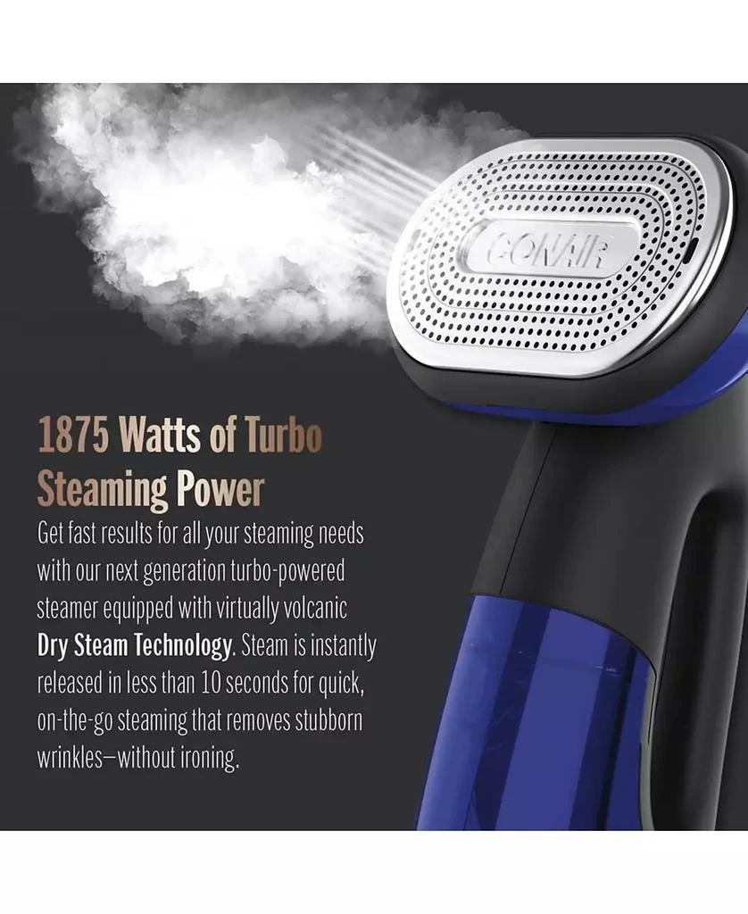 Conair Turbo ExtremeSteam 1875 Watt Handheld Fabric, 2-in-1 Steam and Iron Garment Steamer 8