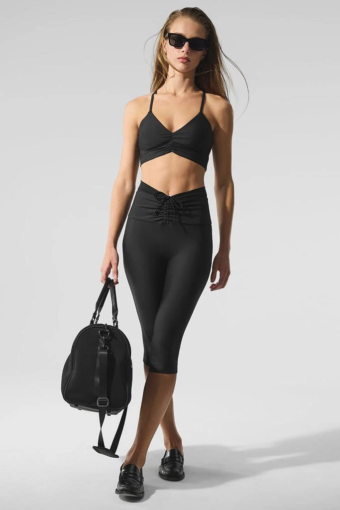 Alo Airlift Mesh High-Waist Divine Capri - Smoky Quartz 5