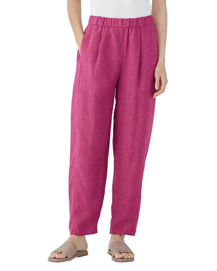 Eileen Fisher Petites Lantern Linen Pants 1