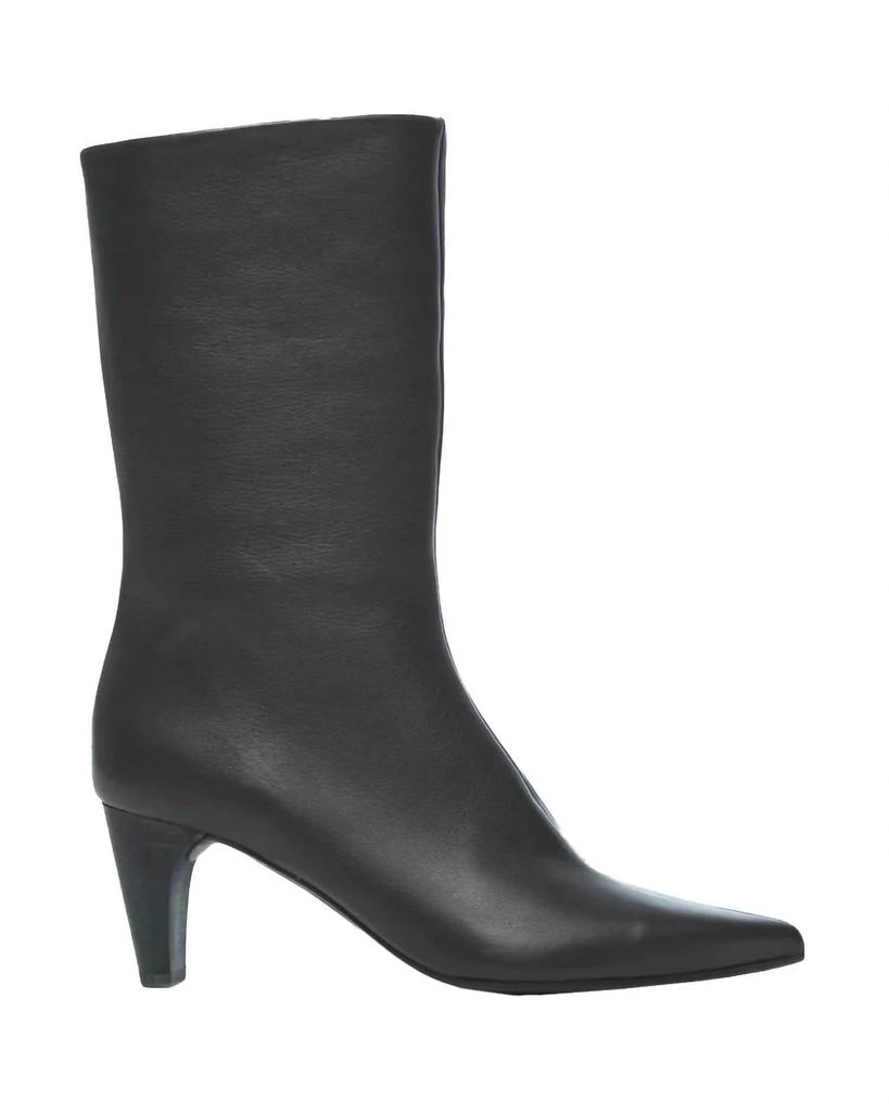 Coclico Platinum Mid Wooden Heel Bootie In Savana Black 1