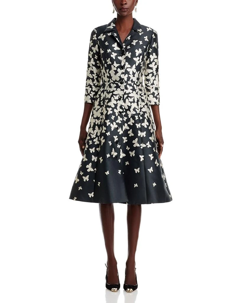 Teri Jon Butterfly Button Front Dress 7