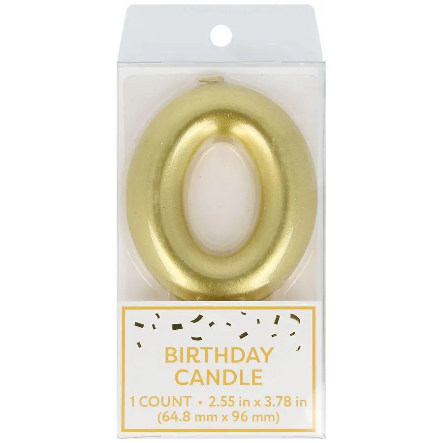 Festive Voice Birthday Candle, Zero