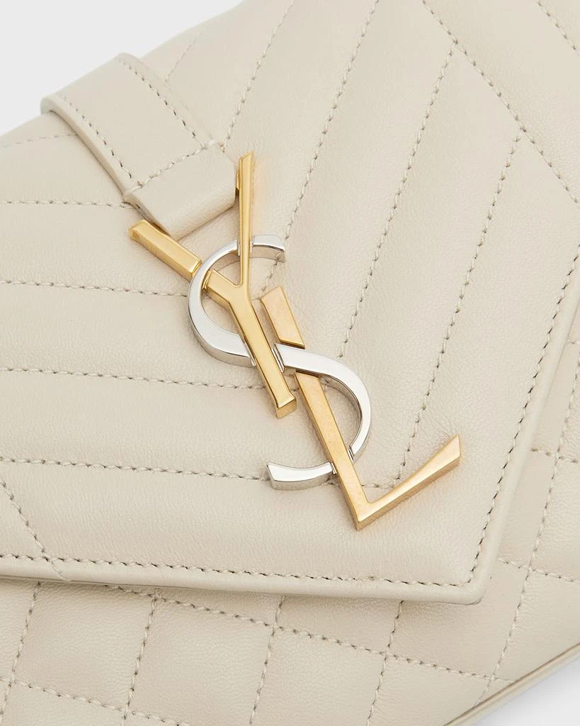 Yves Saint Laurent Envelope Triquilt Small YSL Shoulder Bag in Smooth Leather 5