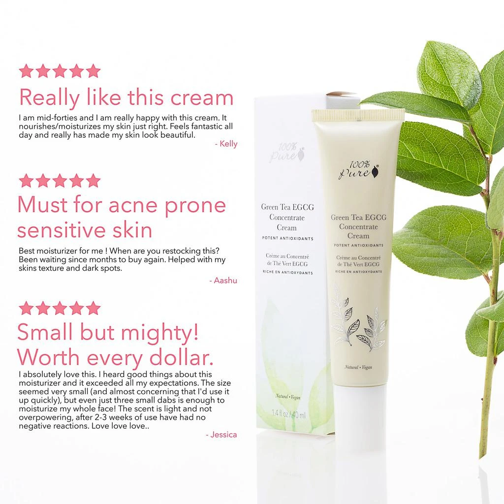 100% Pure Green Tea EGCG Concentrate Cream 8