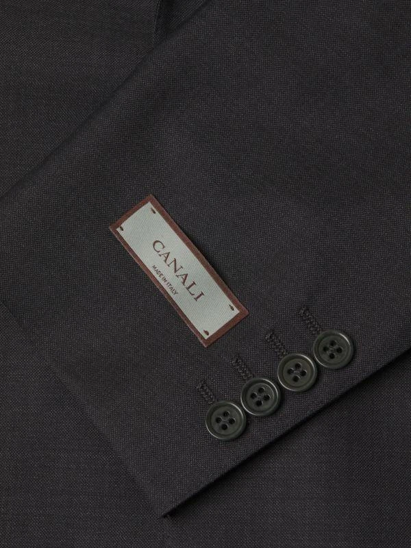 Canali Modern-Fit Solid Wool Two-Button Suit 4