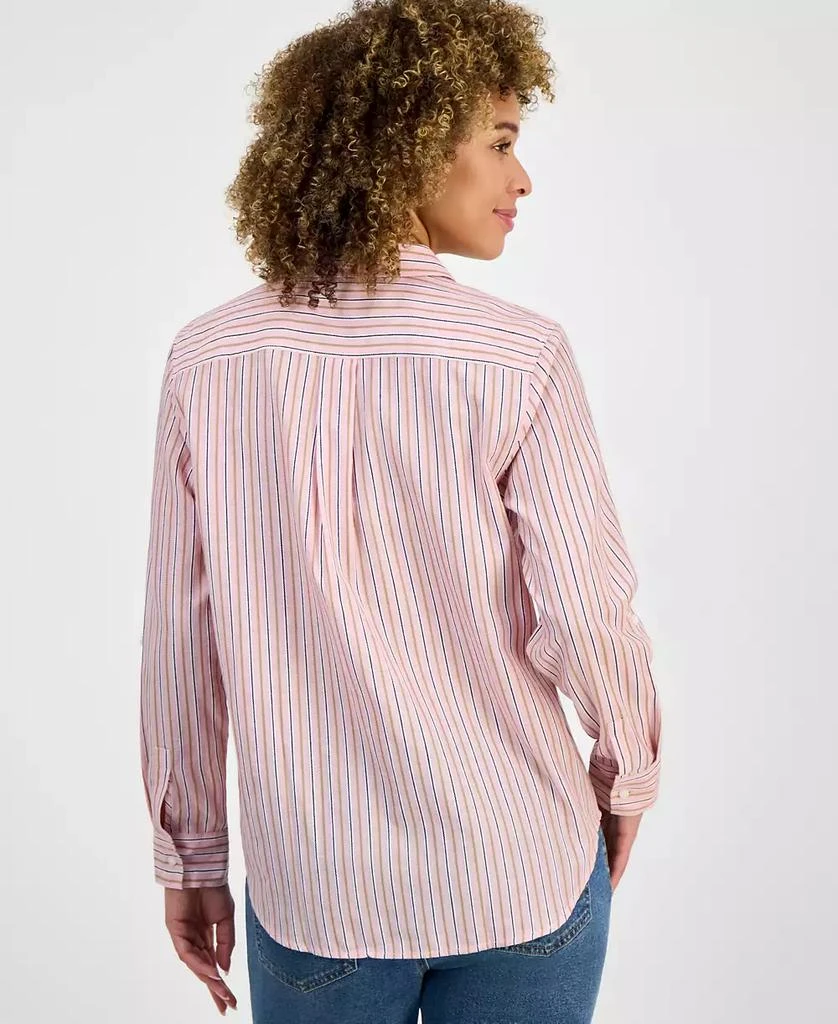 Nautica Jeans Women's Striped Cotton Button-Front Shirt 4
