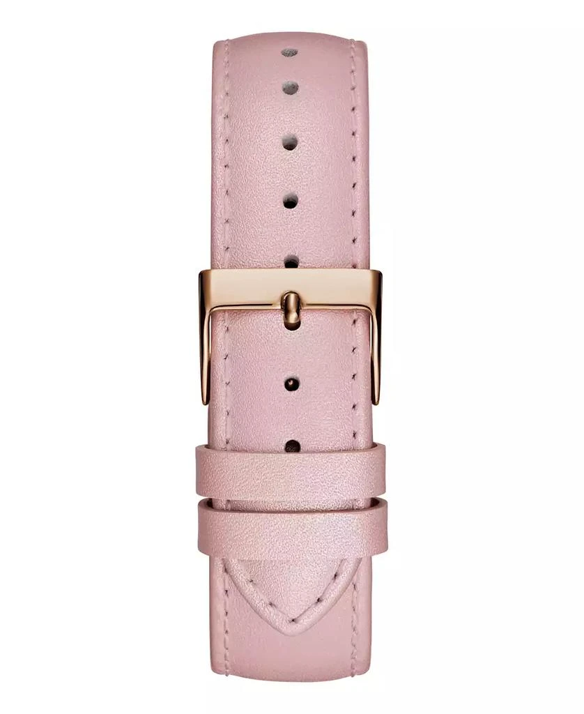 GUESS Women's Analog Pink Genuine Leather Watch, 36mm 3