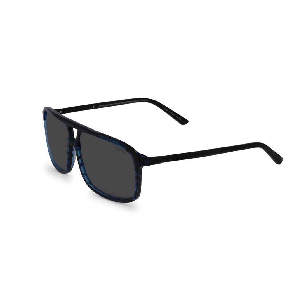 Revo Revo Desert Men's Blue Horn Tortoise & Graphite Navigator 60 mm Sunglasses RE116505GY
