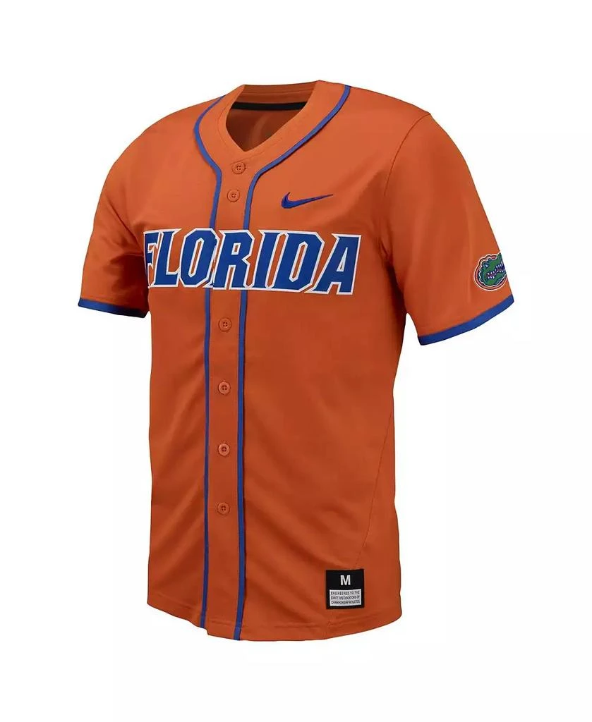 NIKE Men's Florida Gators Replica Full-Button Baseball Jersey 4