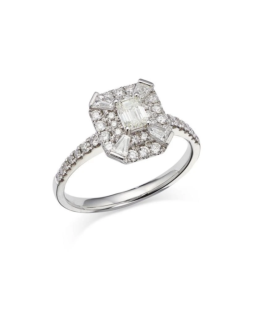 Bloomingdale's Diamond Mosaic Ring in 14k White Gold, 0.95 tcw 1